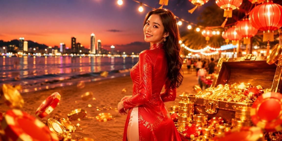 Người phụ nữ mặc áo dài tại Đà Nẵng sử dụng điện thoại đặt cược trực tuyến