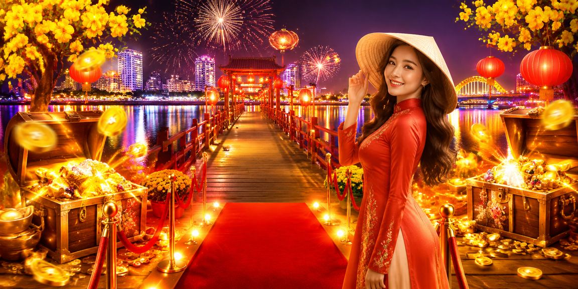 Người dùng tại Đà Nẵng đội nón lá và truy cập ứng dụng cá cược trên điện thoại